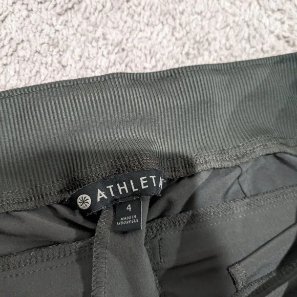 Athleta Brooklyn Ankle Pants mountain olive green size 4 - Picture 7 of 12